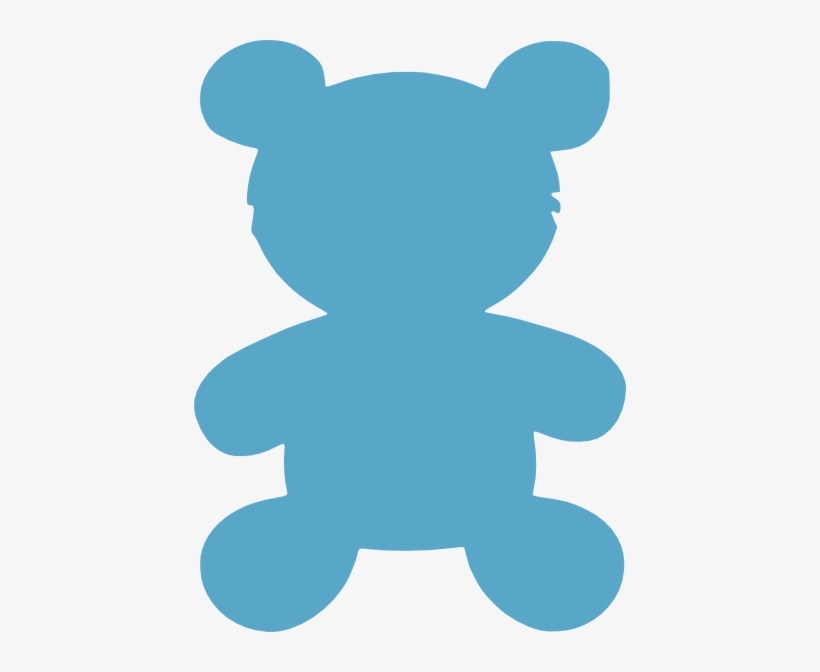 Blue Bear Clip Art - Purple Teddy Bear Clip Art, transparent png #2719294