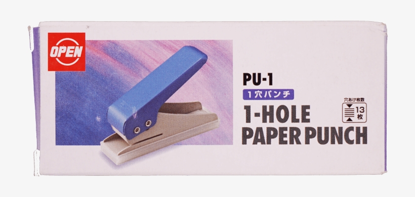 Open 1-hole Paper - Eyelet Puncher, transparent png #2719344