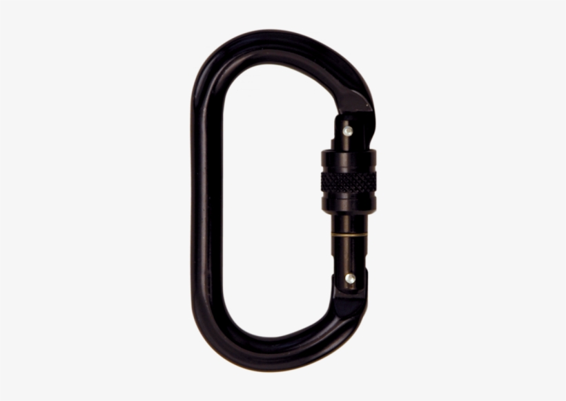Skylotec Black Aluminium Screw Gate Carabiner H 035 - Skylotec Ovaloy Sc Black Schraubkarabiner, Black, transparent png #2719523