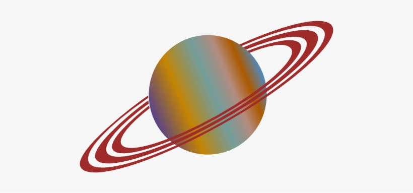Orange Planet Clipart Cliparts And Others Art Inspiration - Planet Cartoon With Rings, transparent png #2720123