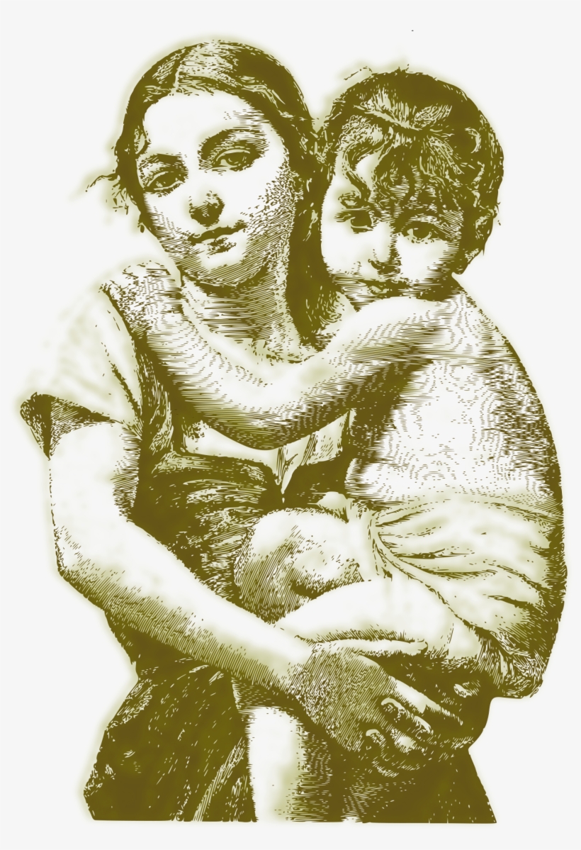 This Free Icons Png Design Of Vintage Woman With Child, transparent png #2720177