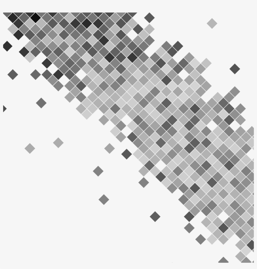Mosaico De Cuadros En Escala De Grises - Monochrome, transparent png #2720242