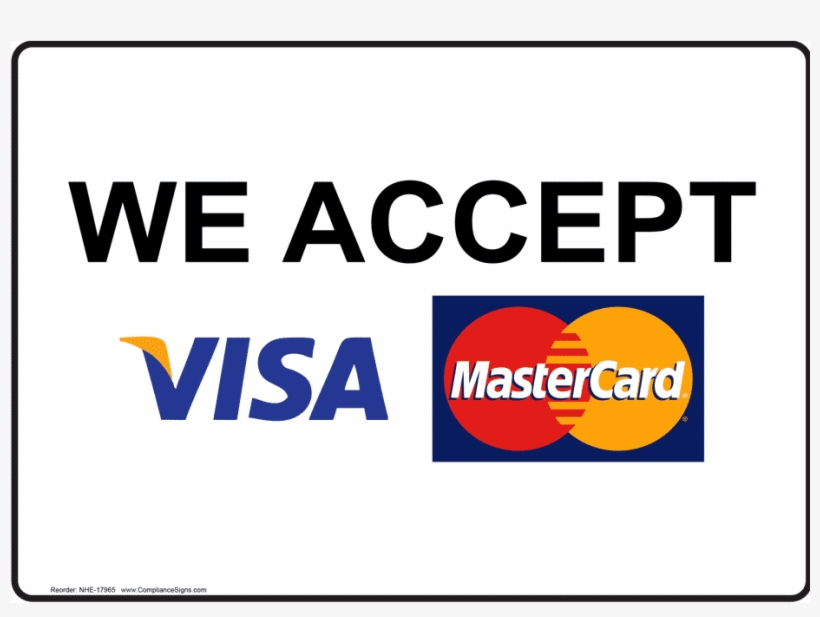 Visa & Mastercard Accepted Here - Visa / Mastercard Decal / Sticker, transparent png #2720868