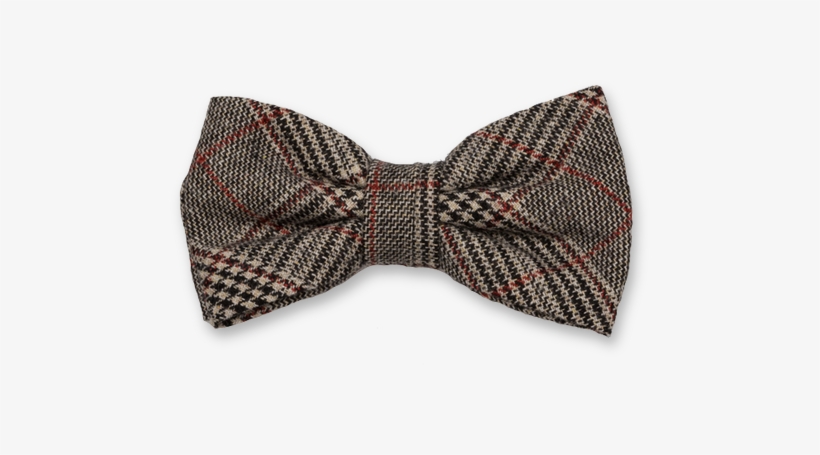 Checked Wool Black Bow Tie - Noeud Papillon A Carreaux, transparent png #2720919