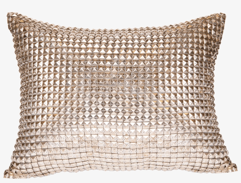Metallic Silver Stud Jild Grey Pillow - Pyar&co Metallic Silver Stud Jild Grey Pillow, transparent png #2722583