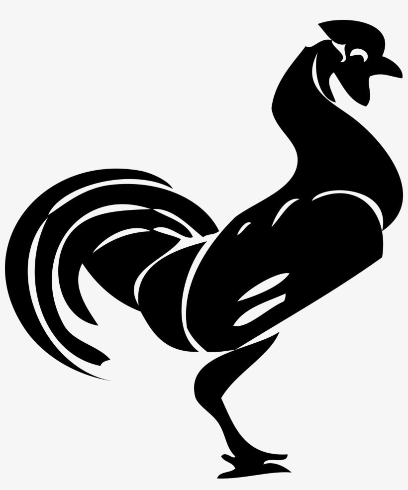 Rooster Silhouette - Logo Galo De Combate, transparent png #2722928
