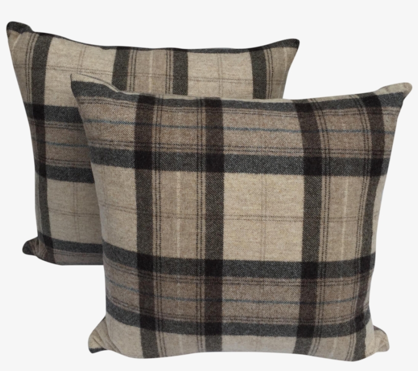 Plaid Throw Pillows Beautiful Scottish Wool Plaid Pillows - Pillow, transparent png #2723347