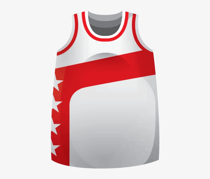 blank red basketball jersey