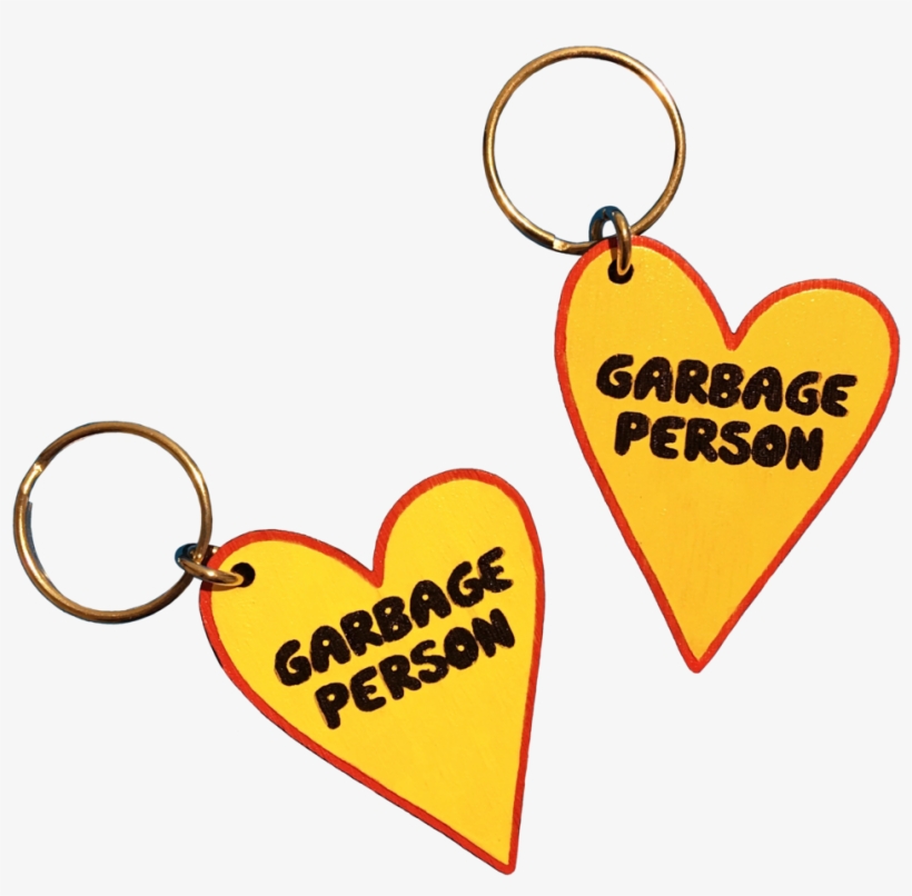 Yellow Garbage Person Keychain, transparent png #2724150