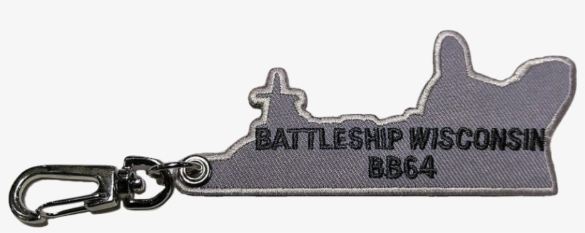 Battleship Wisconsin Embroidered Keychain - Rebate Plane, transparent png #2724541