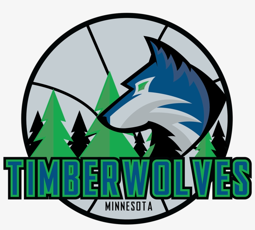Minnesota Timberwolves Rebrand Personal Project On - Graphic Design, transparent png #2724597