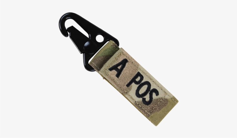 Blood Type Key Chain With Multicam - Blood Type Keychain, transparent png #2724725