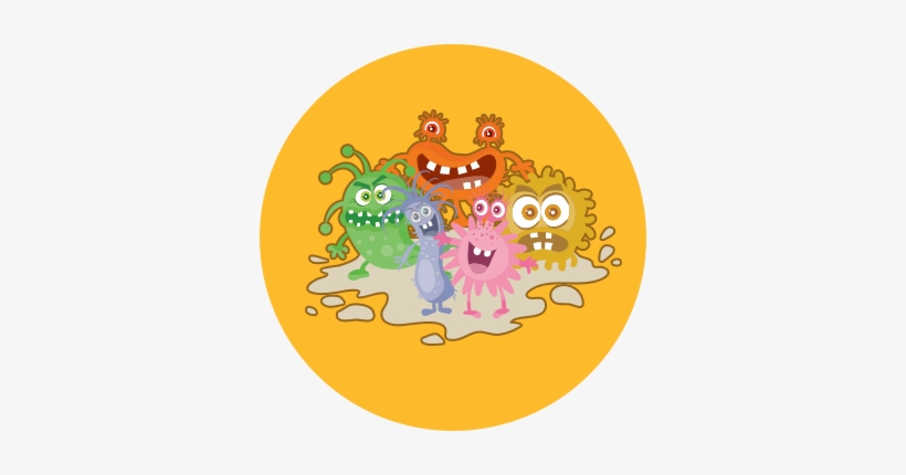 Circle-germs - Cartoon Germ Posters, transparent png #2724852