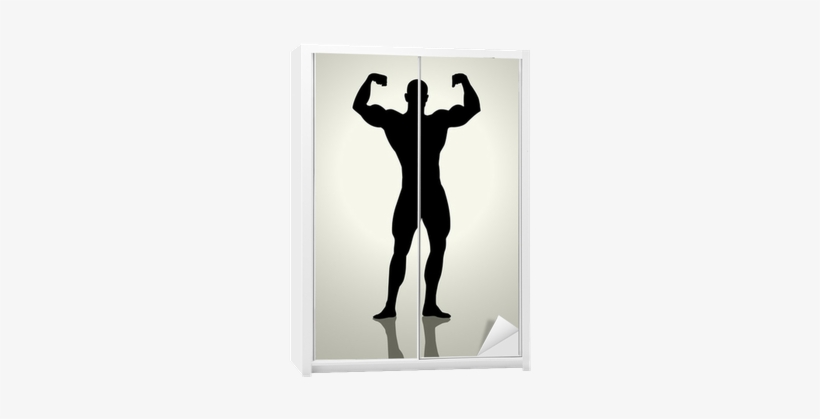Silhouette Illustration Of A Bodybuilder Wardrobe Sticker - Love Myself By Charlie Newhart 9781498469227 (paperback), transparent png #2724924