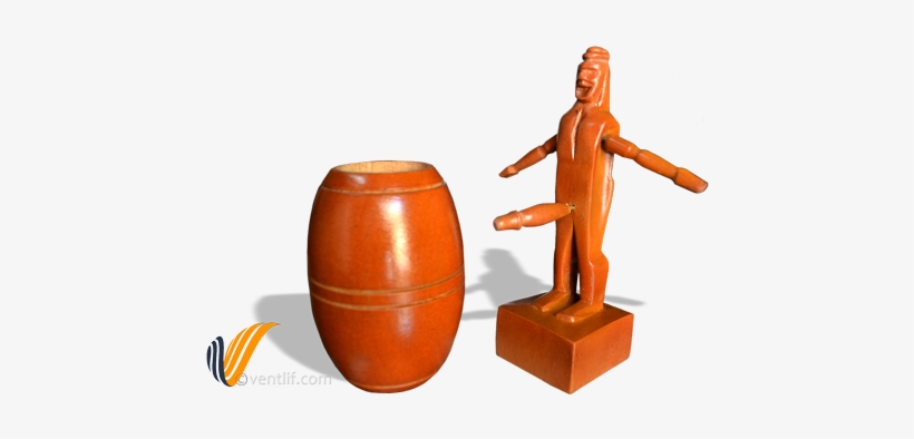 Wine Barrel Man Wood Carving With Barrel Out - Wooden Man In A Barrel, transparent png #2724989