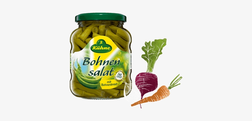 Green Bean Salad - Kühne Karottensalat (carrot Salad) 330g, transparent png #2725108
