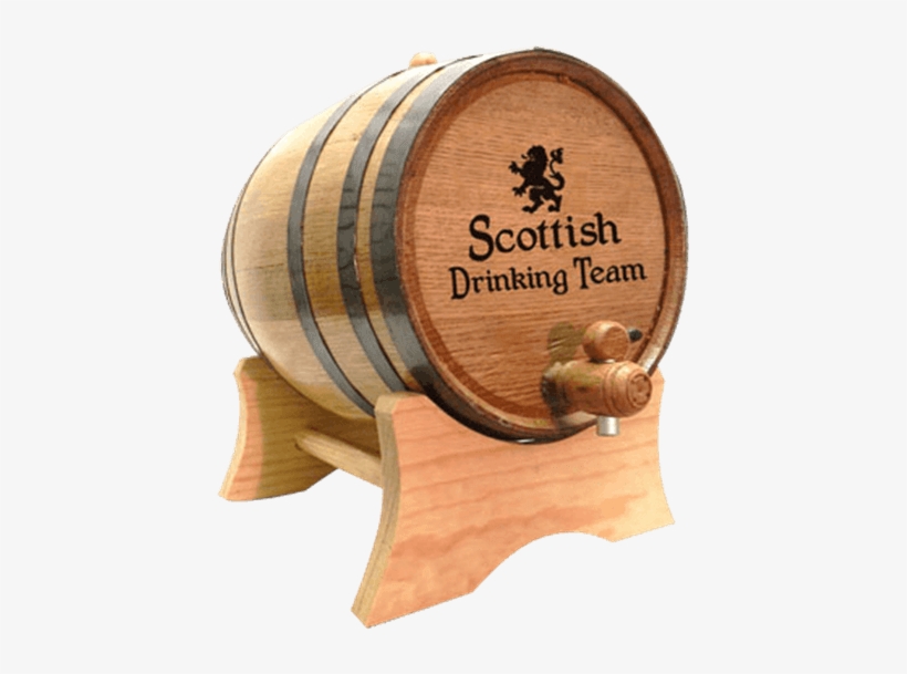 Scottish Drinking Team 5 Liter Oak Barrel - Engraved Barrel, transparent png #2725241