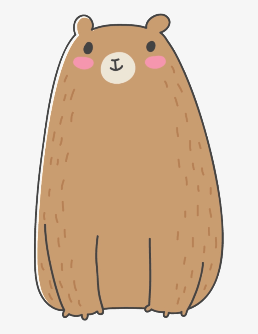 Hand Drawn A Cute Bear Vector - Bear, transparent png #2725279