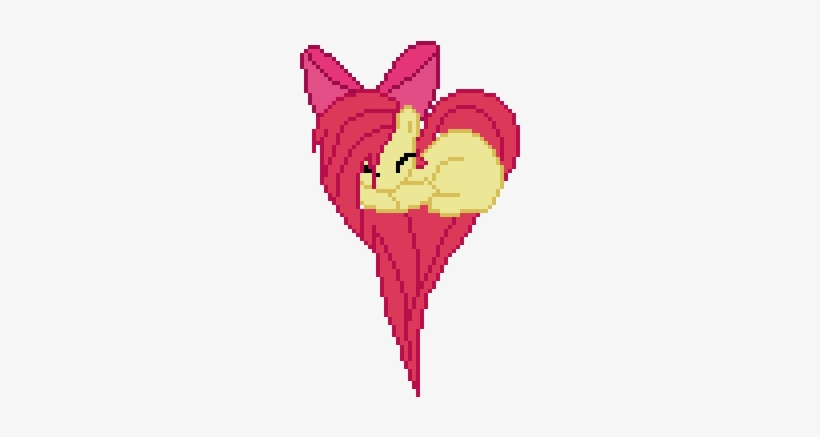 My Little Pony Heart Pixel Art 159675 - Apple Bloom Pixel Art, transparent png #2725630