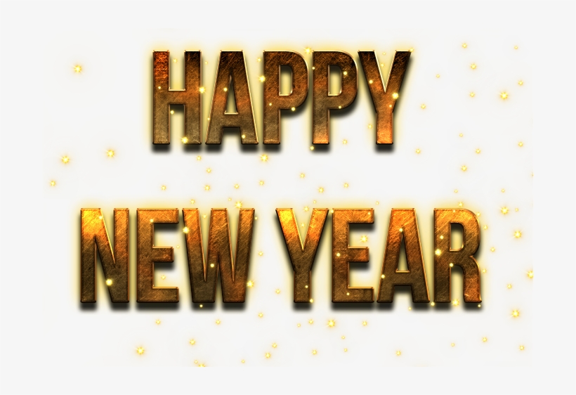 Happy New Year Word Png Free Image - Poster, transparent png #2726023