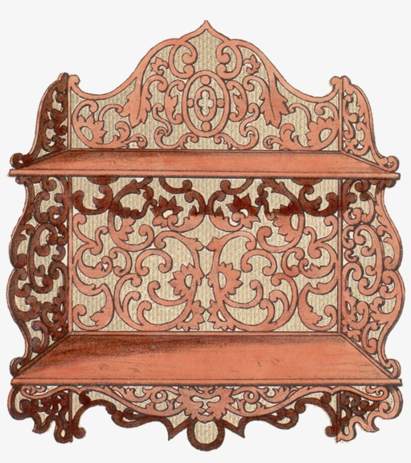 Vintage Bookcase Furniture Antique 910722 - Furniture, transparent png #2726075
