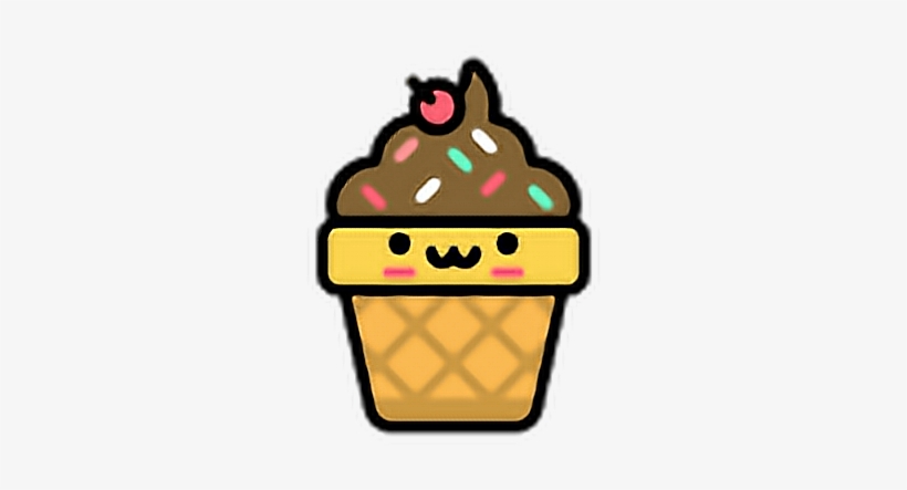 Icecream Kawaii Sweet Cute Food - Icon, transparent png #2726104
