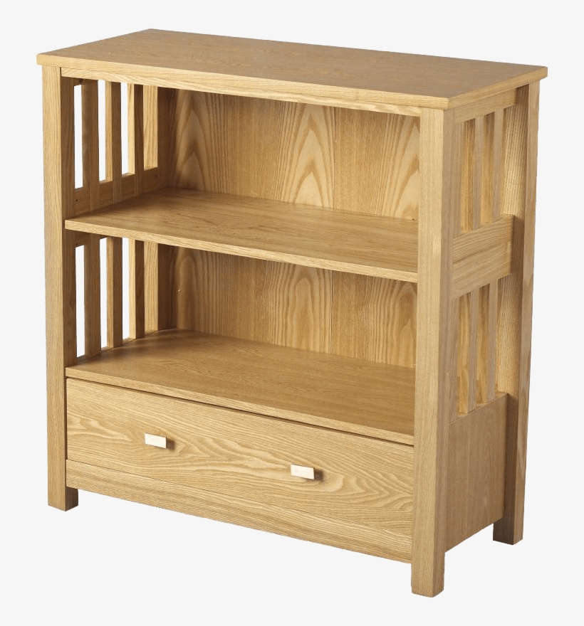 Seconique Ashmore Ash Veneer Small 1 Drawer Bookcase, transparent png #2726239