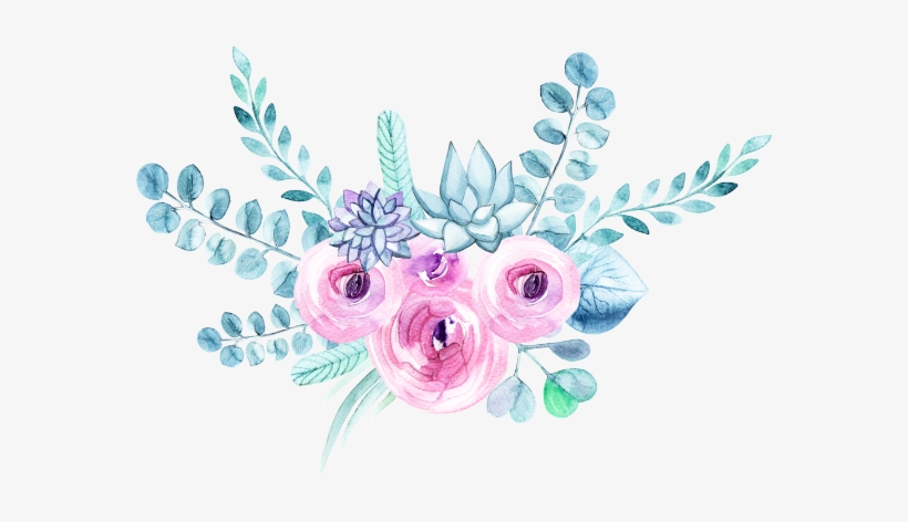 Flor Acuarela Flores Freetoedit - Watercolor Painting, transparent png #2726372