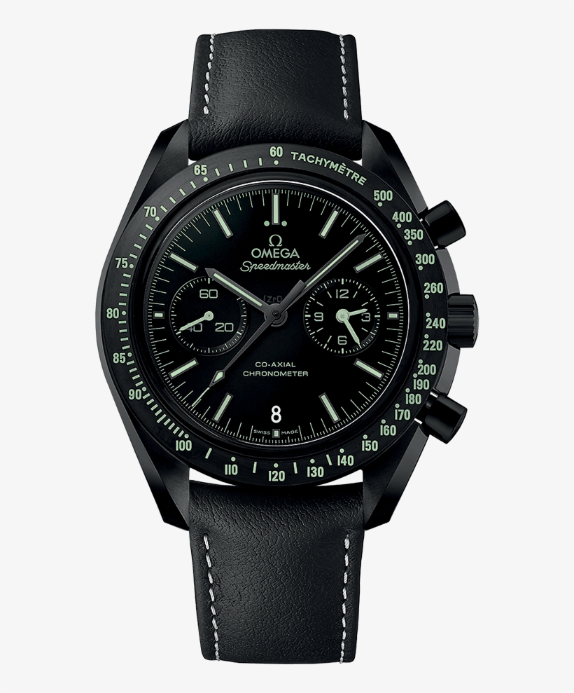 Omega Speedmaster Dark Side Of The Moon Pitch - Omega Speedmaster Moonwatch 311.92.44.51.01.005, transparent png #2726465
