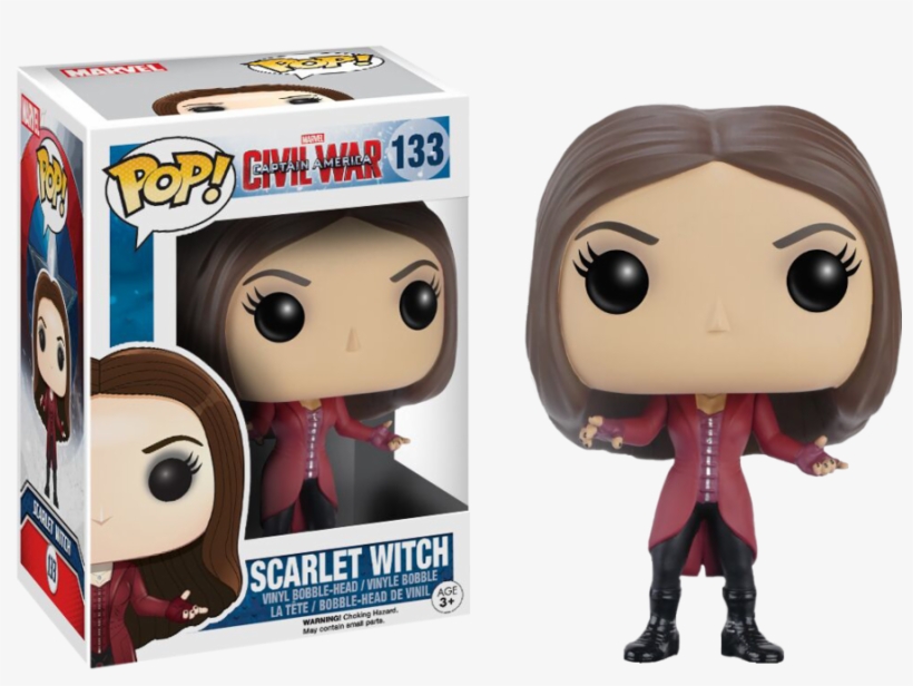 Funko Scarlet Witch Clipart Wanda Maximoff Captain - Funko Pop Scarlet Witch Civil War, transparent png #2726887
