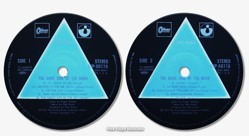 Etiquetas Lados 1 Y - Pink Floyd, transparent png #2727021