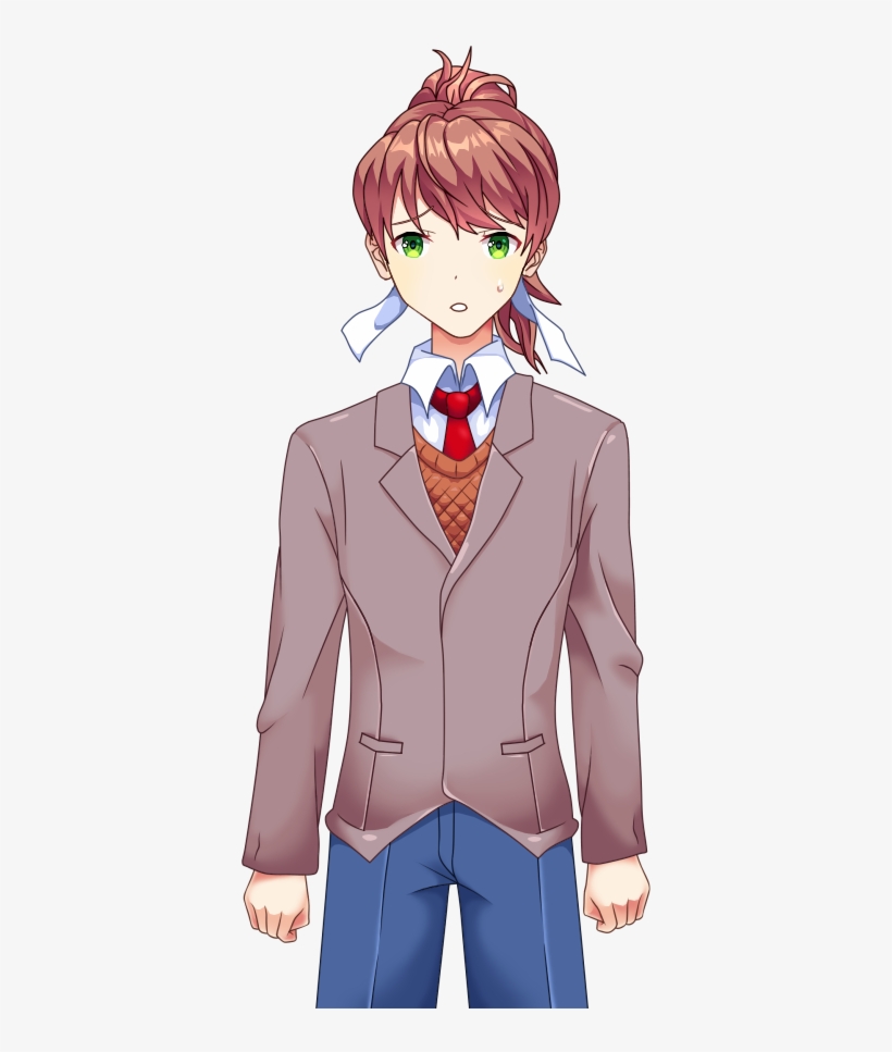 Some Makoto's Sprites I've Done The First 18 Makoto - Doki Doki Literature Club!, transparent png #2727299