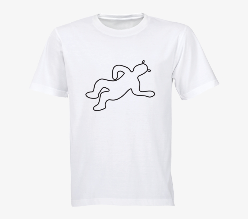 T-shirt Devil Chalk Outline - White Unisex T Shirt, transparent png #2727424