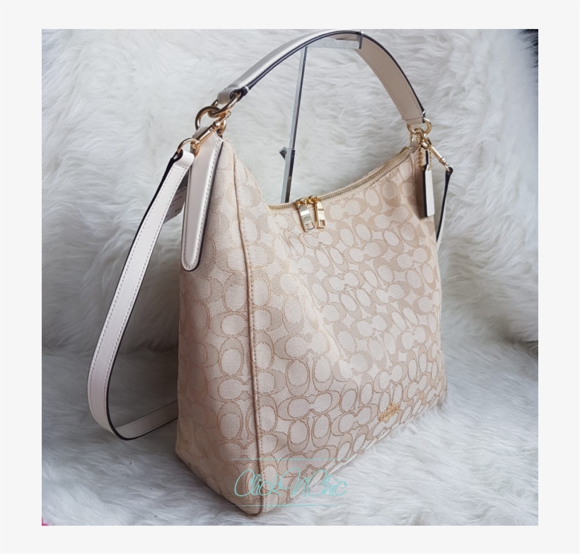 Coach F58327 Outline Celeste Convertible Hobo In Signature - Coach Outline Signature Celeste Hobo, transparent png #2727648