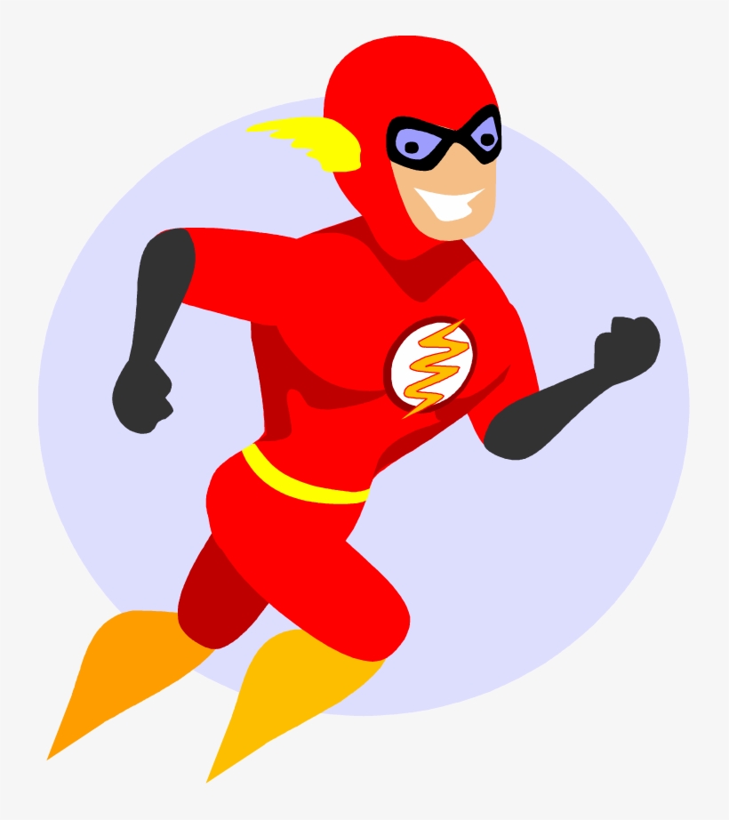 Flash Superhero Clipart Free Download Best Flash Superhero - Vector The Flash Superhero, transparent png #2727733
