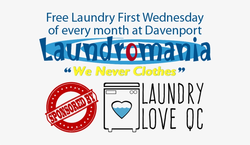 Free Laundry Event Coming Soon At Laundromania In Davenport, - Recipe Journal: Top Secret Recipes Cooking Journal,, transparent png #2727870