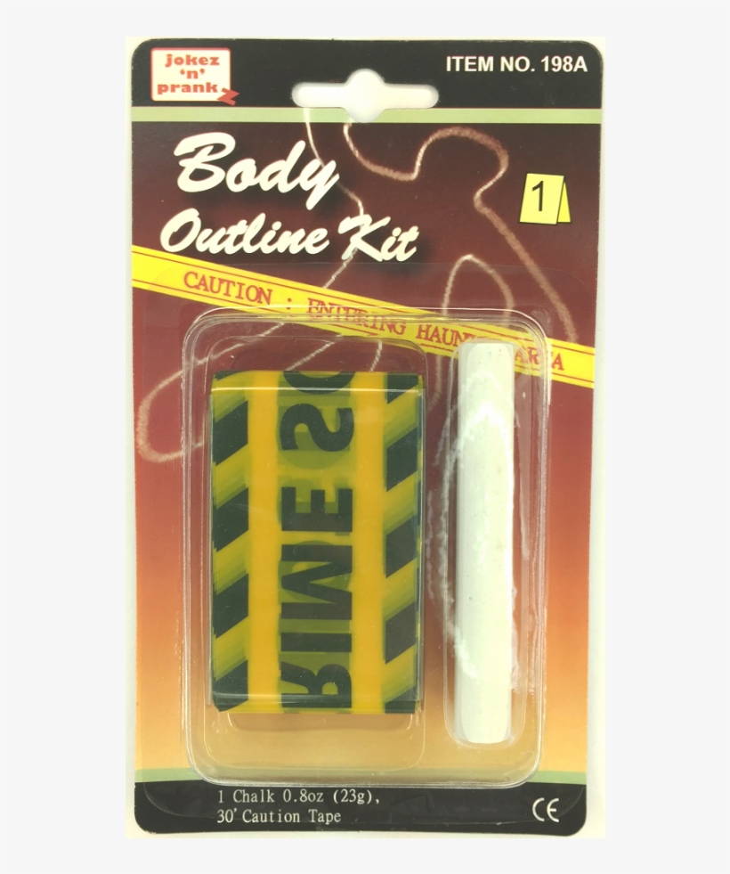 Body Outline Kit - Box Of Halloween Pranks - Scary Party Blood Eyeball, transparent png #2727972
