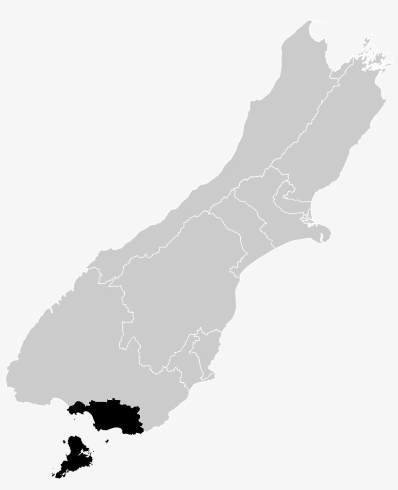 Invercargill New Zealand Map, transparent png #2728138