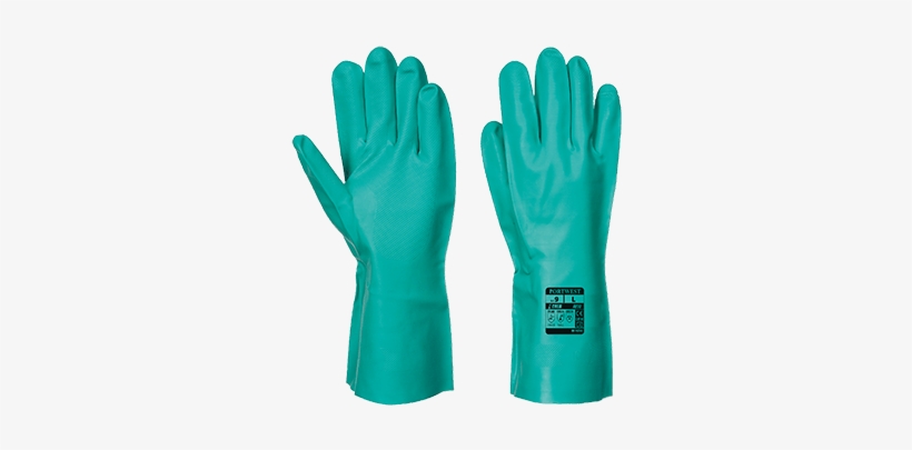 Portwest A810 Nitrosafe Chemical Gauntlet - Portwest A810 Nitrosafe Chemical Gauntlet (xl, Green), transparent png #2729141