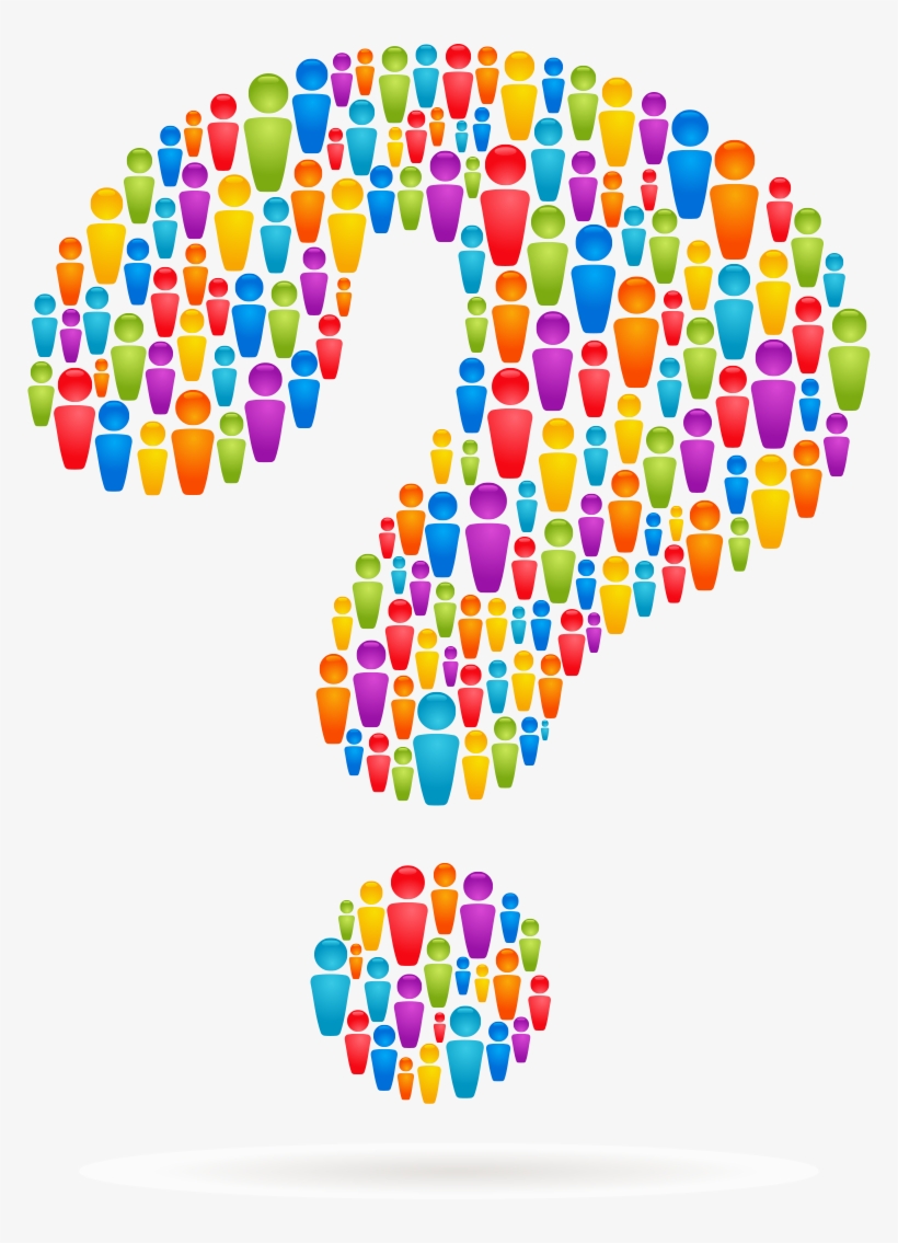 People Comprised Question Mark - Human Resources And Organizational Efficiency, transparent png #2729378