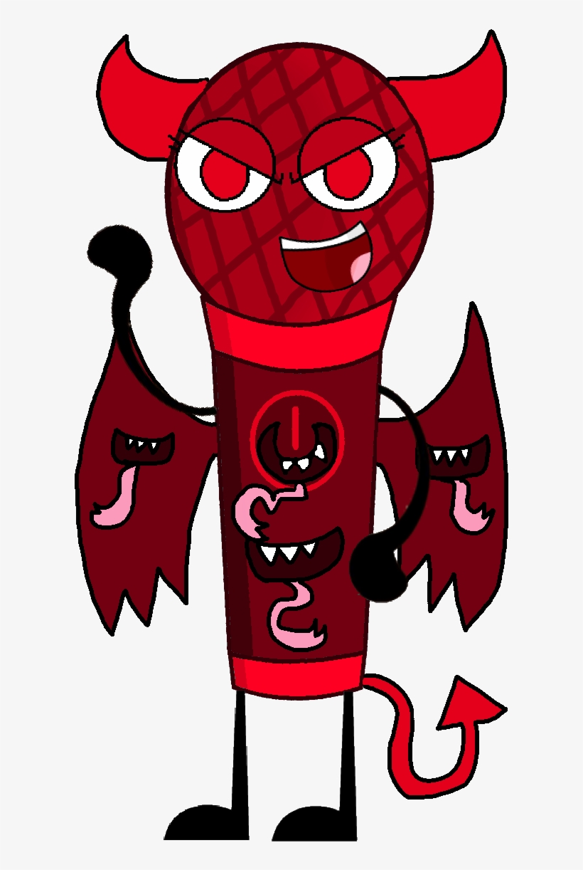 Microphone As A Demon Vector By Thedrksiren-d8dbl6e - Microphone Inanimate Insanity Vector, transparent png #2730045