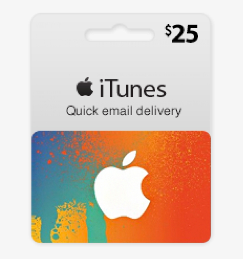 $25 Usa Itunes Gift Card - Usa Itunes Gift Card (email Delivery), transparent png #2730188