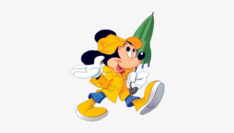 Happy Disney Clipart & Happy Disney Clip Art Images - Mickey Mouse With An Umbrella, transparent png #2731044
