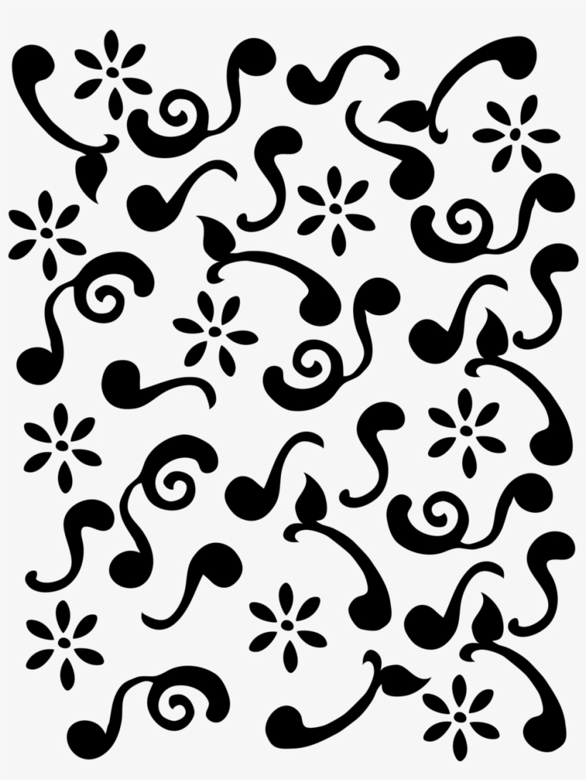 Folk Music Stencil - Stencil Png, transparent png #2731692