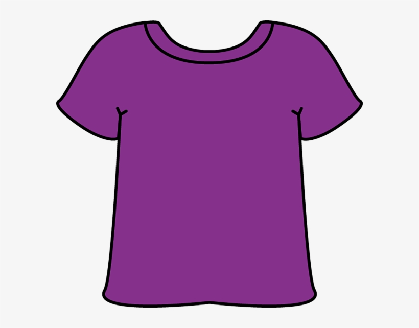 Clipart T Shirt Tee Shirt Outline Shirt Clipart Png - Purple Shirt Clip Art, transparent png #2731995