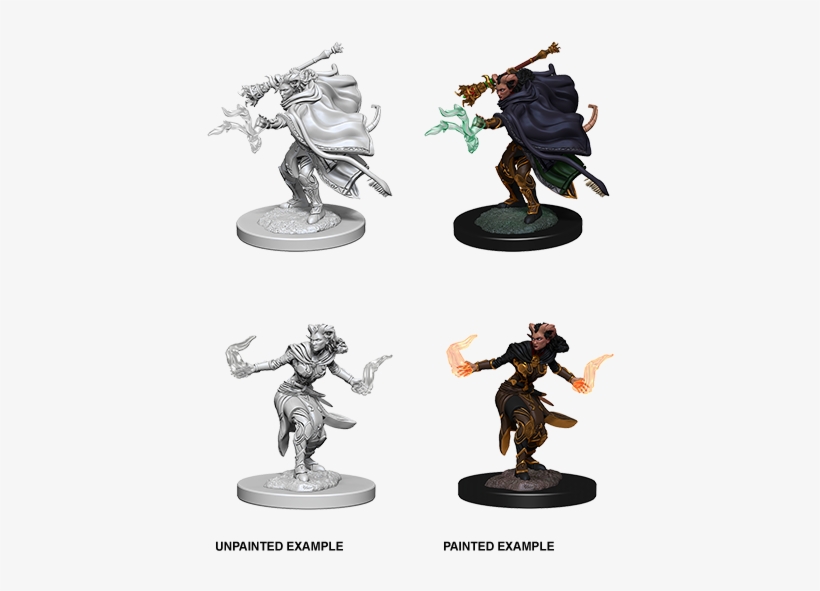 D&d Nolzurs Marvelous Miniatures Female Tiefling Warlock - Dungeons & Dragons Nolzur's Marvelous Unpainted, transparent png #2731998