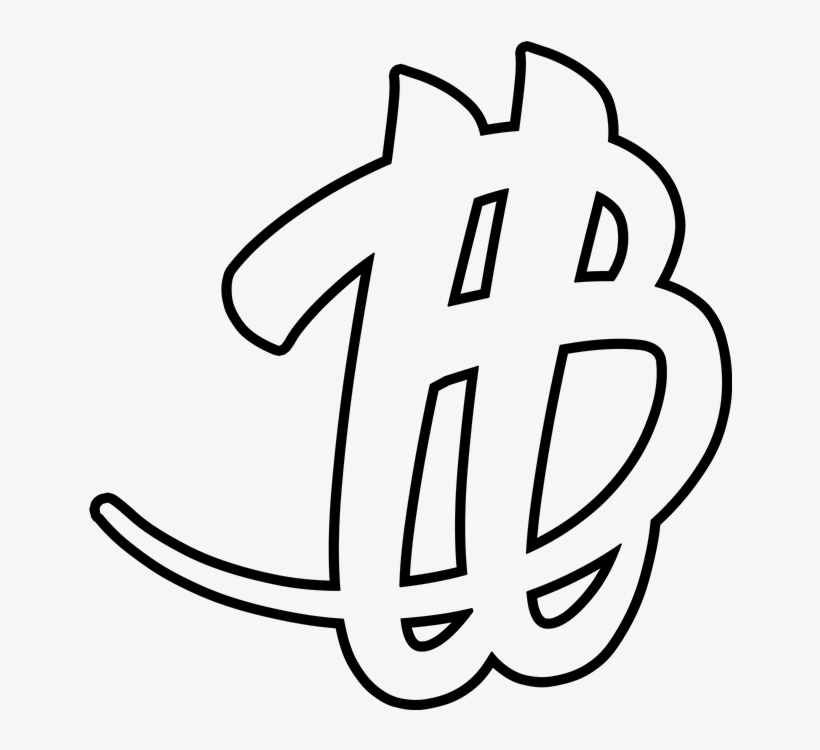 Outline B T-shirt - The Shop On Hollywood, transparent png #2732174