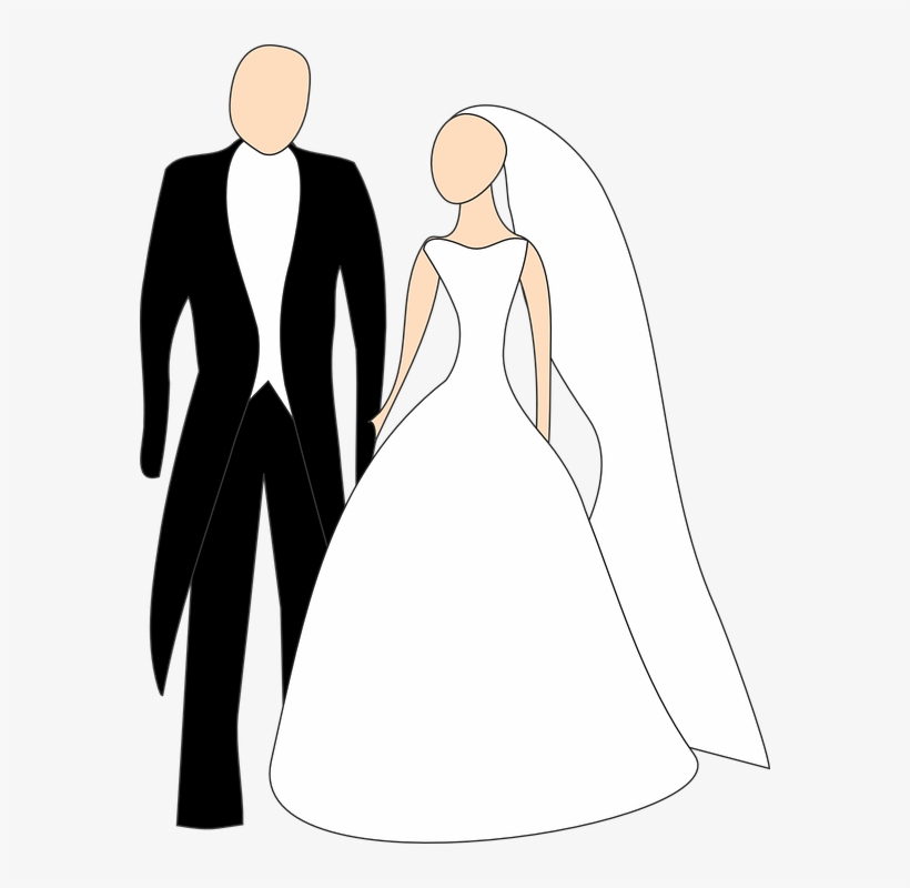 Bridal Clipart 3, Buy Clip Art - Bride Groom Clip Art, transparent png #2732649