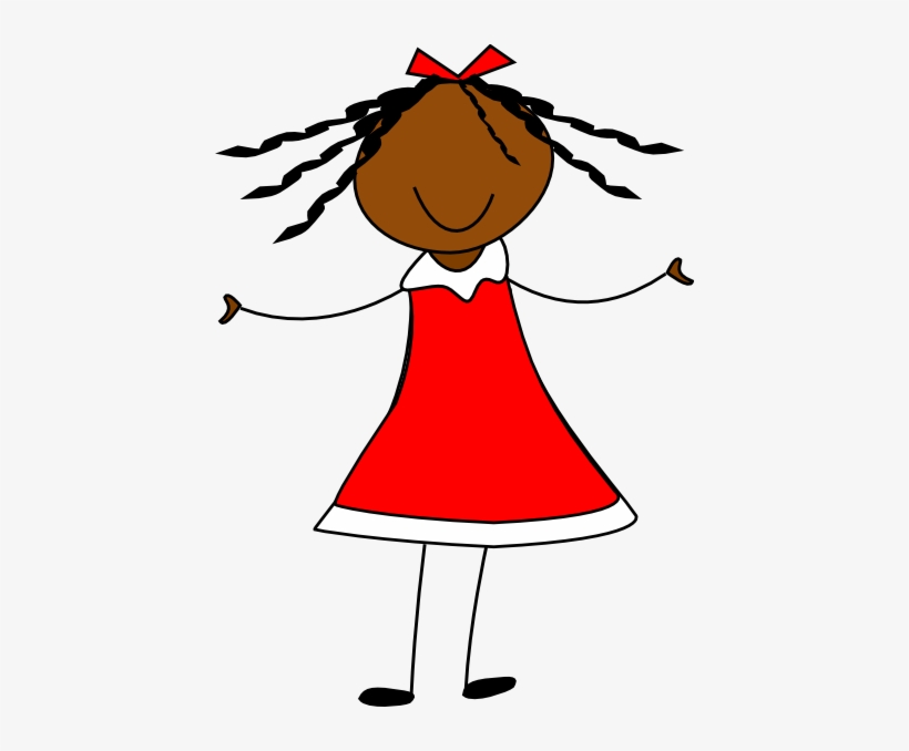 This Free Clipart Png Design Of Girl In Red Dress Clipart - Girl In Dress Clip Art, transparent png #2733034