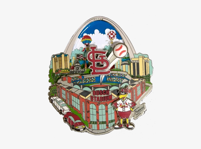 St Louis Cardinals Baseball Pin Fazzino - St. Louis Cardinals Stadium City 3-d Collector Pin, transparent png #2733111
